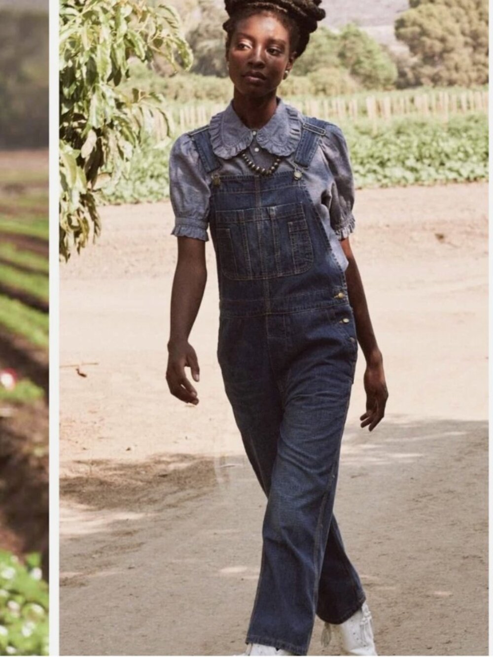 The Great Traveler Straight Wide Leg Denim Overall Jean Size S Baggy Blue Casual